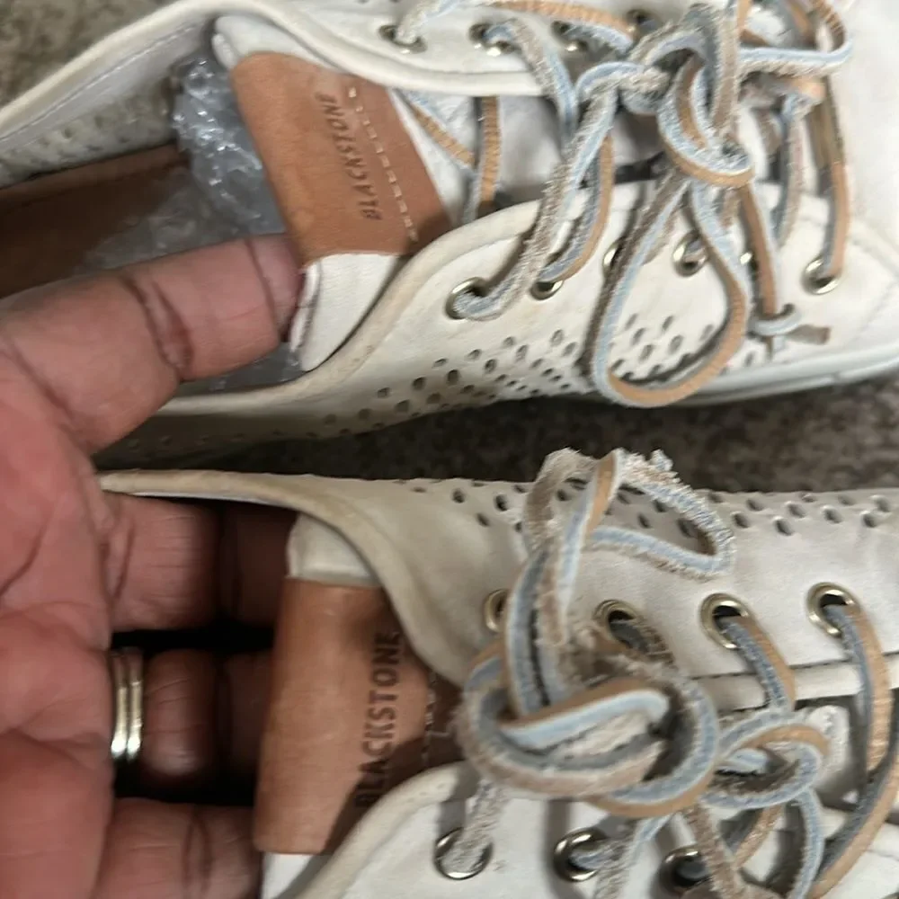 BLACKSTONE Pl87 Sneaker In Wind Chime Leather Sneakers 41/10